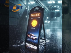 Pantalla LED exterior portátil con batería de 10H, 4500Nits IP65 impermeable P2.5