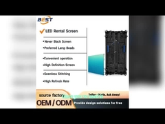 Pantalla de alquiler LED interactiva móvil, señalización publicitaria, control en la nube, videowall modular