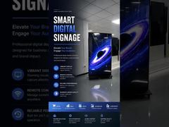 Pantalla digital de doble cara 4K ultradelgada y de alto brillo