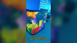 Escritorio de recepción LED personalizado con altura ajustable