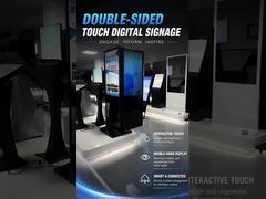 Pantalla de señalización digital de doble cara para piso