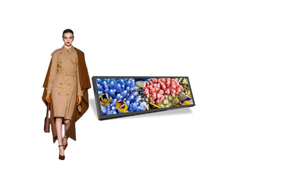 calidad  Custom Stretched Bar LCD Display , Digital Shelf Display Supermarket fábrica