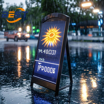 calidad  P2.5 Pixel Portable LED Signage All-Weather Metal Frame 4500Nits Brightness 10H Battery Life fábrica