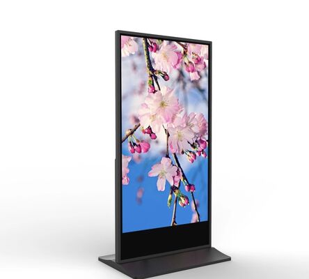 Señalización digital LCD de 55 pulgadas en interiores con sistema operativo Android y 350 Cd / m2 de brillo para una alta visibilidad