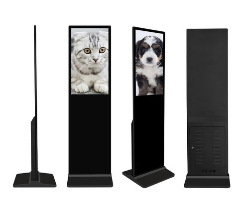 43 55 pulgadas Indoor Free Standing capacidad de pantalla táctil quiosco señalización digital y pantallas con cámara de reconocimiento facial