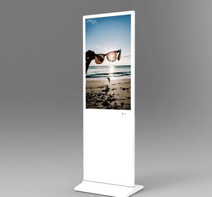 43 55 pulgadas Indoor Free Standing capacidad de pantalla táctil quiosco señalización digital y pantallas con cámara de reconocimiento facial