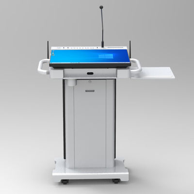 Micrófono inalámbrico Lectern Smart Podium digital integrado con pantalla frontal de 23.8 "
