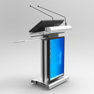 Podio Multimedia inalámbrico con micrófono y altavoz 32" pantalla frontal