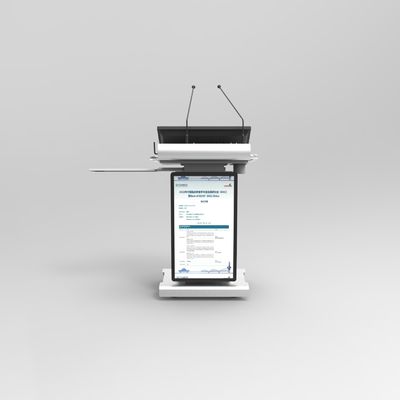 Podio Multimedia inalámbrico con micrófono y altavoz 32" pantalla frontal