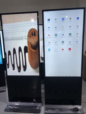 55 pulgadas Android OS LCD Digital Signage con 350 Cd/m2 Brillo para pantalla de publicidad interior/exterior