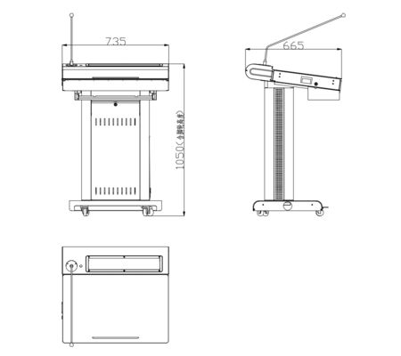 Panel táctil de doble sistema maestro Smart Digital Podium Lectern para el aula de la escuela