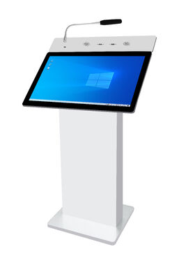 Smart Podium Podium digital con pantalla de 6 y 27 pulgadas con ajuste de altura eléctrico Intel i5