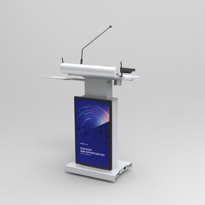 Digital Multimedia Podium Audio Visual Smart Lectern con micrófono y altavoz