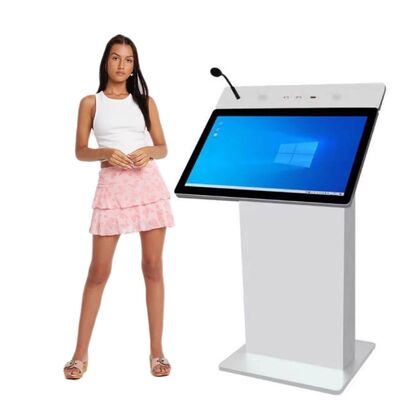 Smart Podium Podium digital con pantalla de 6 y 27 pulgadas con ajuste de altura eléctrico Intel i5