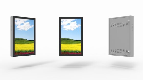 Pantalla publicitaria digital para exteriores montada en la pared con brillo de 2500 Cd/m², ángulo de visión de 178°/178° y 2 años de garantía