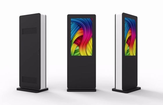 55 pulgadas LCD exterior de señalización de publicidad Totem reproductor de medios con sistema operativo android