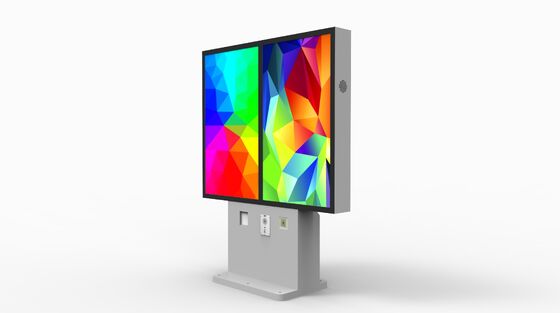 Exhibición al aire libre de la publicidad de la señalización de Digitaces de la prenda impermeable de alta resolución de los liendres de la exhibición 2500 del LCD de 43 pulgadas