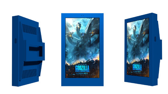 Smart Outdoor LCD Digital Signage con resolución 4K 2500 nits Brillo y ángulo de visión de 178 ° Display comercial Quiosco de pantalla táctil
