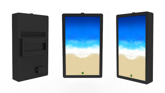 IP65 Pantalla de señalización digital a pared impermeable con 2500Cd/m2 de brillo para publicidad al aire libre