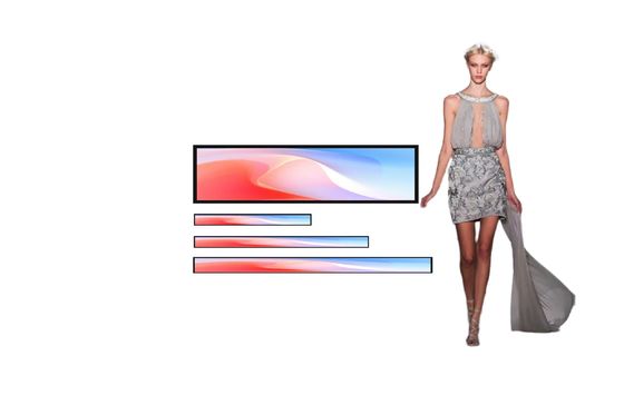 Pantalla LCD con barra extendida de estante inteligente Pantalla LCD con pantalla táctil