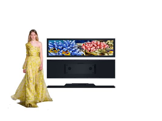 Pantalla de pantalla ancha Pantalla de barras LCD estirada de 29,3 pulgadas para estantes de supermercados