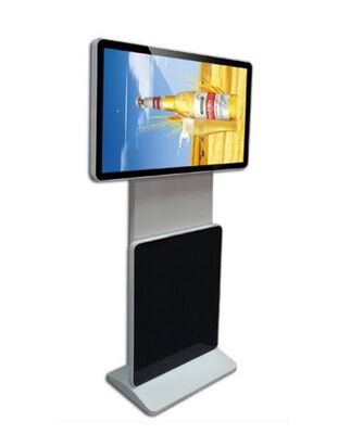 Quiosco de pantalla táctil interior con pantalla LCD vertical de señalización digital de resolución 2K y 350 Cd/m2 de brillo
