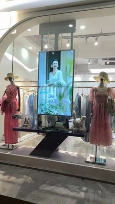 Display LCD de dos lados, señalización digital, transparente, señalización digital de 55 pulgadas
