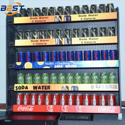 Display de barra extendida LED optimizado para visualización de rango medio P1.8 Pitch de píxeles 500CD/M2 Brillo 21mm Perfil delgado