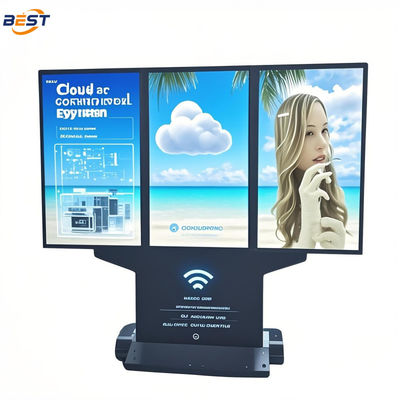 Display externo de multi-pantalla con reproductor multimedia dividido, con compatibilidad para Android Windows Linux.