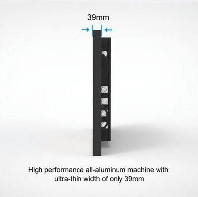 Señalización digital LCD exterior con vidrio templado IK10 de 30 mm de grosor y IP66 a prueba de intemperie para publicidad