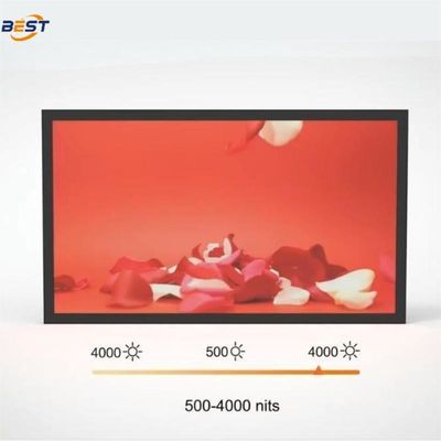 Display LCD comercial de alto brillo 4000nit Sensor de luz inteligente Ángulo de visión de 178 grados
