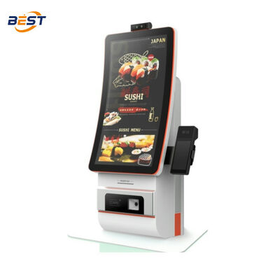21Quiosco de pedidos de autoservicio de 5 pulgadas con toque capacitivo de 10 puntos y sistema POS de CPU Intel Core I3