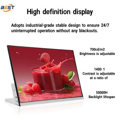 Pantalla de menú digital para restaurantes pantalla LCD interior USB Ultra delgado Alto brillo