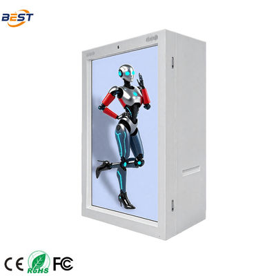 Caja de visualización holográfica comercial de 11-98 pulgadas, señalización publicitaria, control en la nube, pared de mosaicos