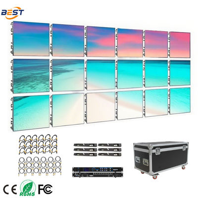Pantalla de visualización LED de alquiler para interiores P0.9/P1.25/P1.86/P2.5/P3.91 Matriz de panel de pared personalizada