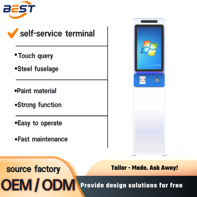 Android POS Ordering Kiosk with Printing System 23.6-65inch