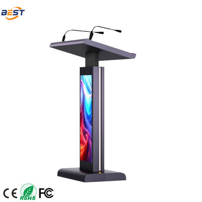 21.5 pulgadas de pantalla táctil Podium multimedia con múltiples puntos de contacto de papel y altavoces incorporados de 8Ω