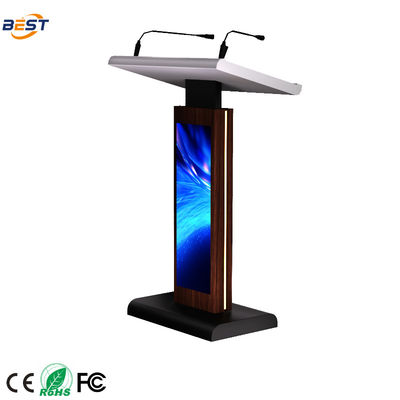 21.5 pulgadas de pantalla Digital Podium con múltiples puntos de contacto de papel y 256GB de estado sólido Drive Smart Lectern
