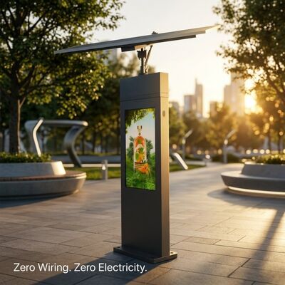 Señalización digital de seguimiento solar | Seguimiento solar automático | IP65 | Fuera de la red