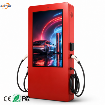 Cargador de VE CC HPC de 180 kW, 240 kW, 360 kW, 480 kW, CCS2 con pantalla LCD publicitaria para exteriores, OCPP 1.6J