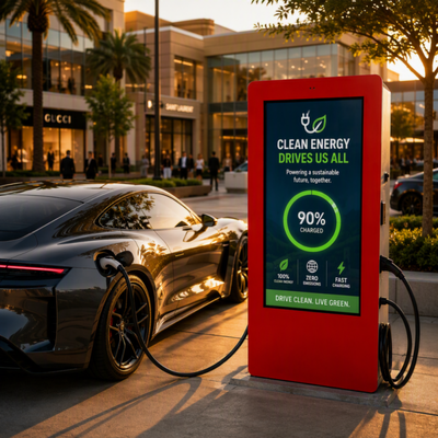 Cargador de VE CC HPC de 180 kW, 240 kW, 360 kW, 480 kW, CCS2 con pantalla LCD publicitaria para exteriores, OCPP 1.6J