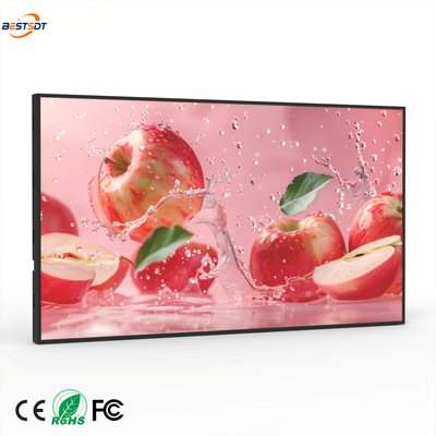 Pantalla de caja de luz para montaje en pared de 43 49 55 65 75 pulgadas, pantalla publicitaria Android 4K de 2000 nits