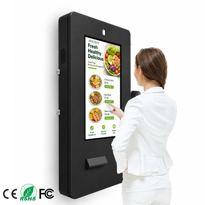 Terminal de quiosco de pedidos para exteriores con Windows Android montado en la pared para proyectos de restaurantes mayoristas