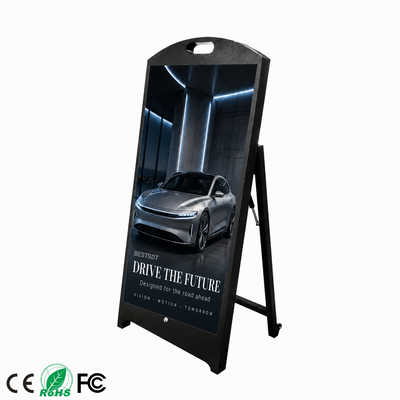 Exhibición con pilas portátil del cartel del LED muestra al aire libre del tiempo de ejecución 4500nits IP65 de 10 horas