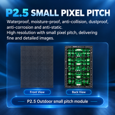 Muestra al aire libre del tablero A de Digitaces de la exhibición 3X3 P2.5 4500nits IP65 del cartel de LED con pilas
