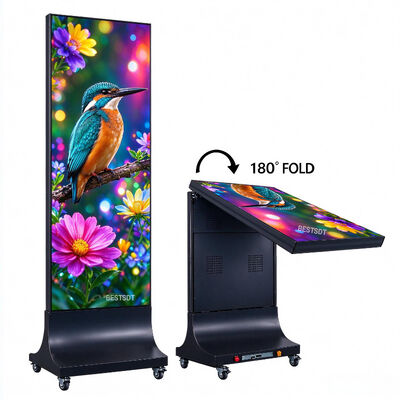 Pantalla LED Plegable para Alquiler 640x1920mm P1.86 GOB Flight Case Pantalla Publicitaria para Escenario