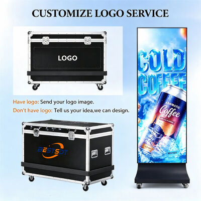 Outdoor LED Poster Display 640x1600mm P2.5 4500nits IP65 Weatherproof Advertising Screen